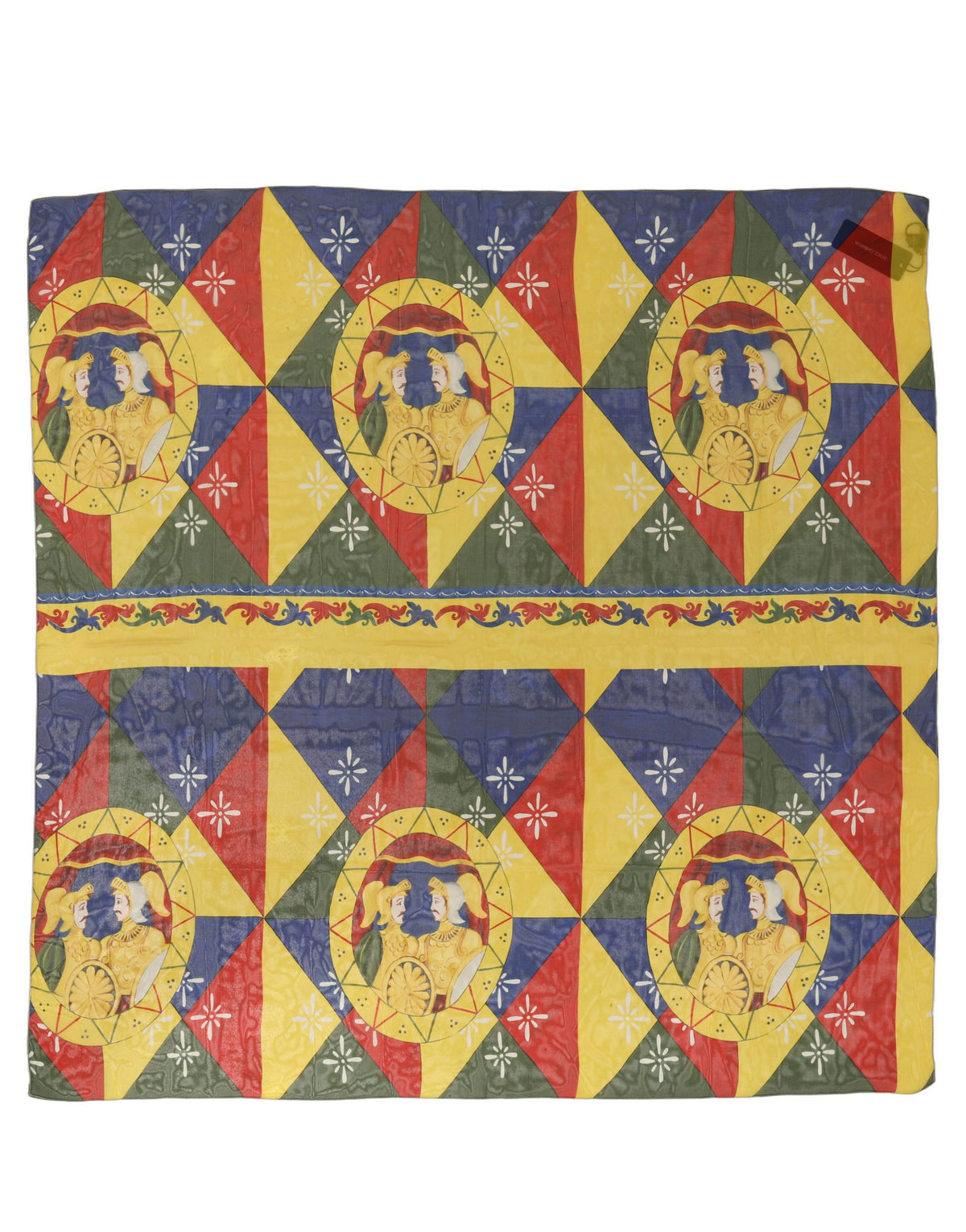 Dolce & Gabbana Multicolor Silk Printed Square Foulard Scarf