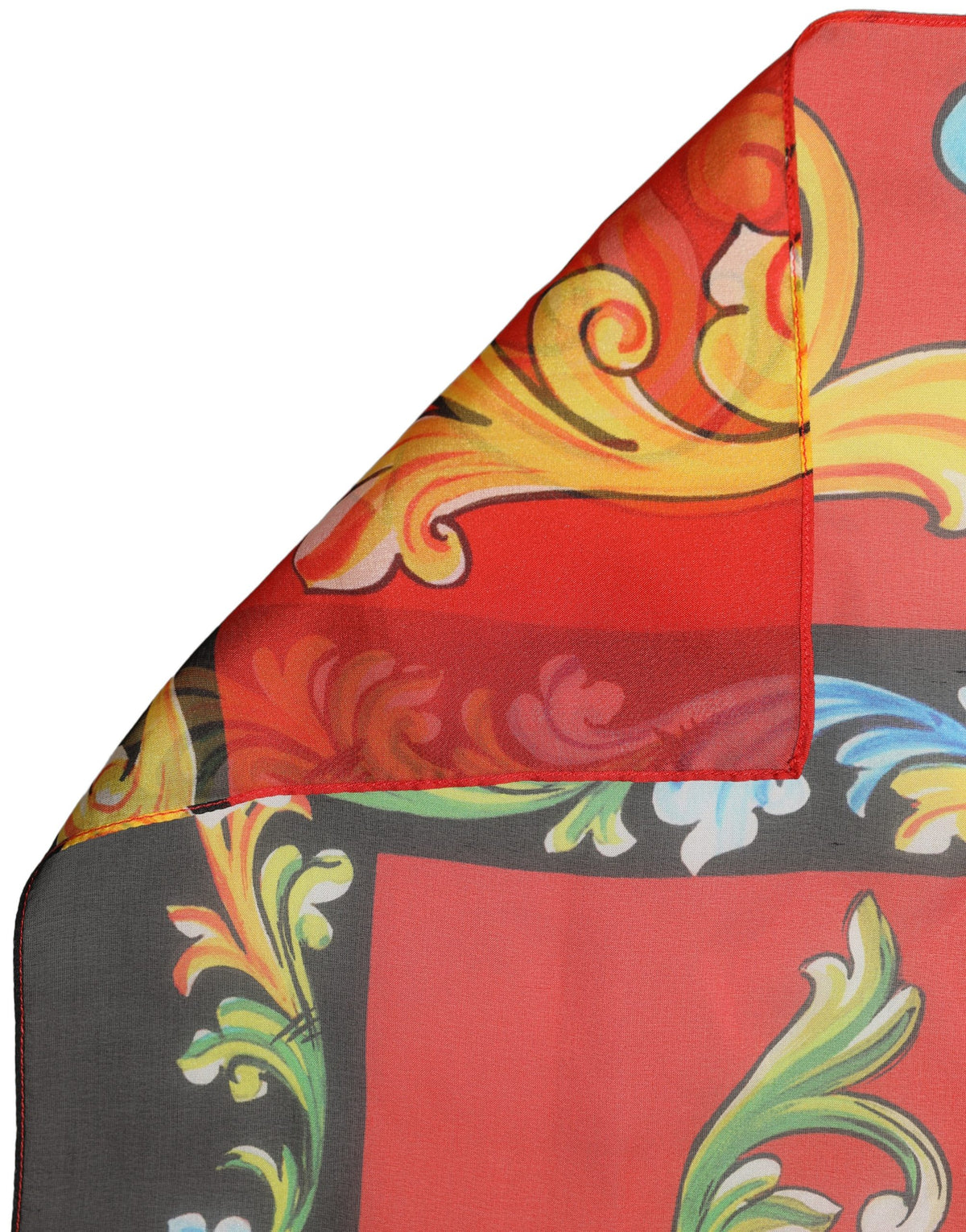 Dolce & Gabbana Multicolor Silk Printed Square Foulard Scarf