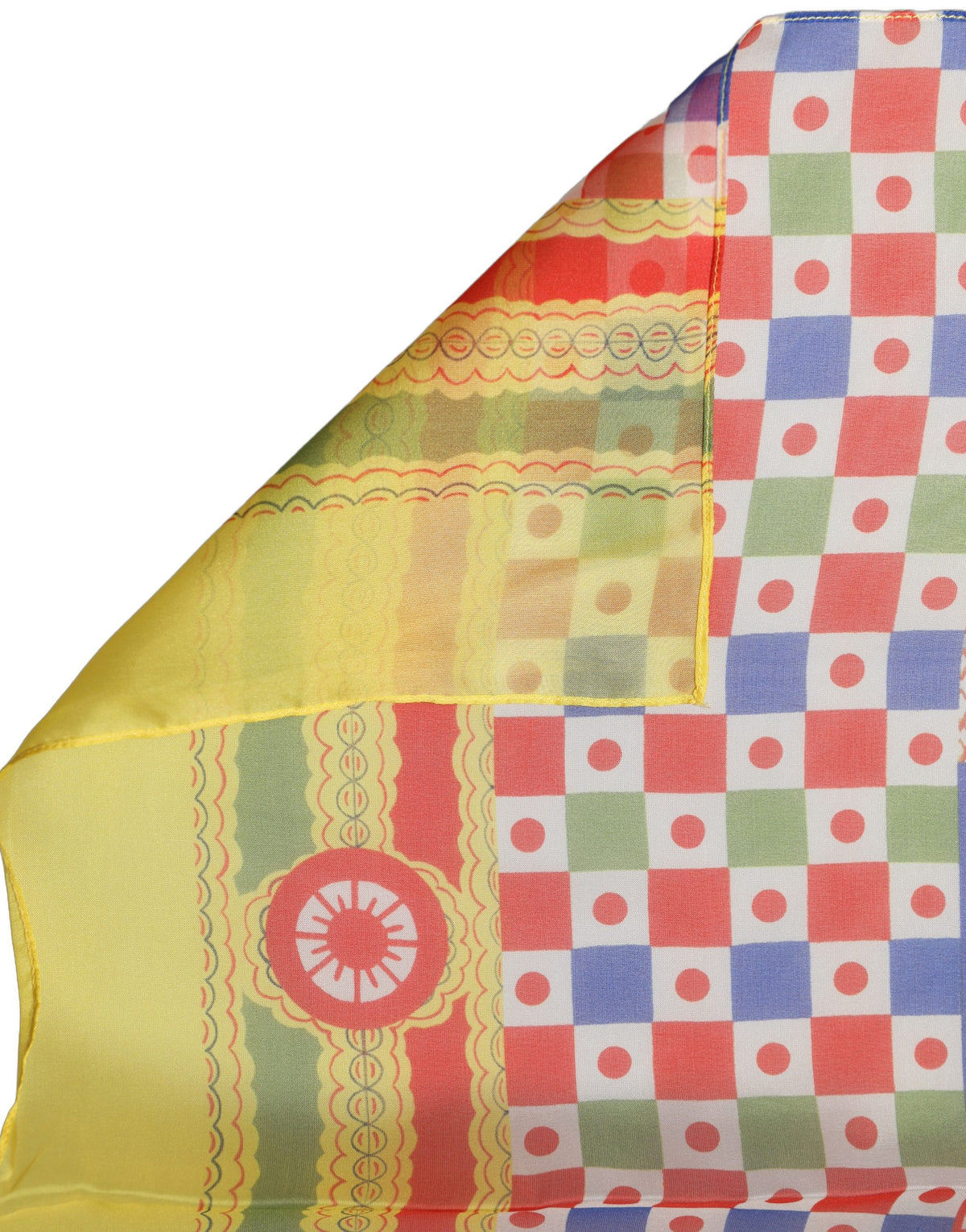 Dolce & Gabbana Multicolor Silk Carretto Foulard Scarf