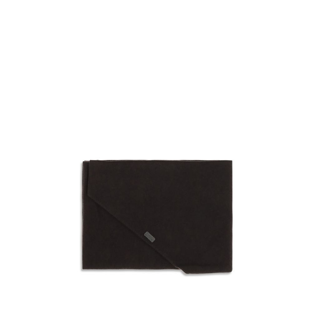 Brunello Cucinelli Brown Cashmere Foulard