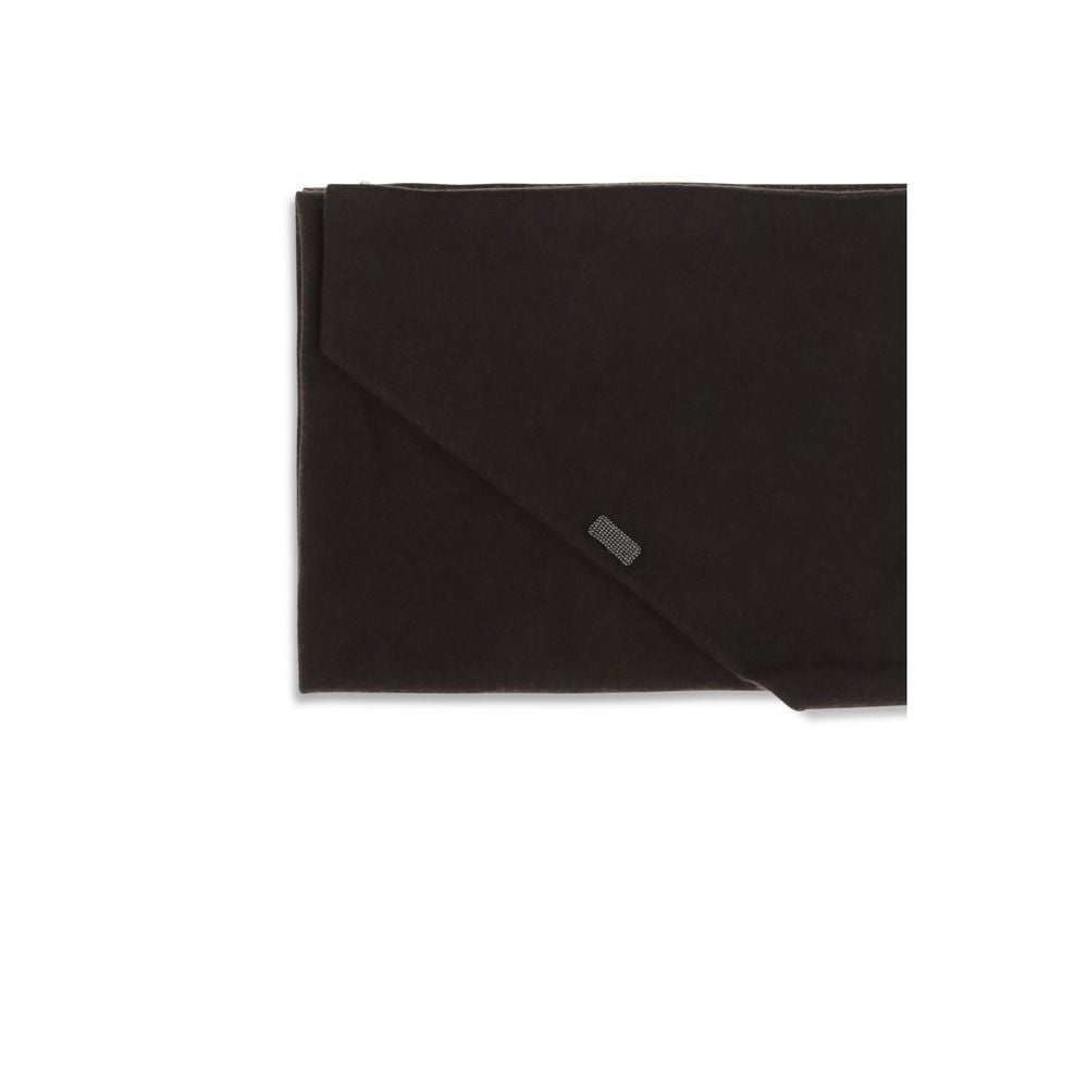 Brunello Cucinelli Brown Cashmere Foulard
