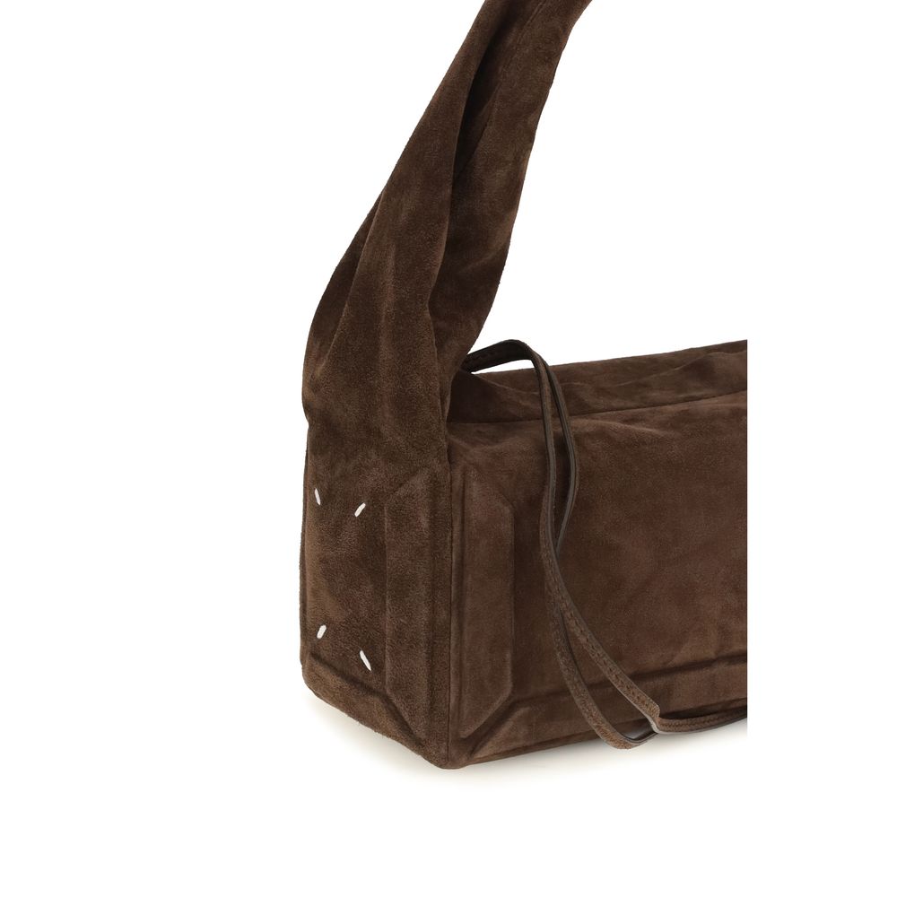 Maison Margiela Brown Calf Leather Bos Taurus Shoulder Bag