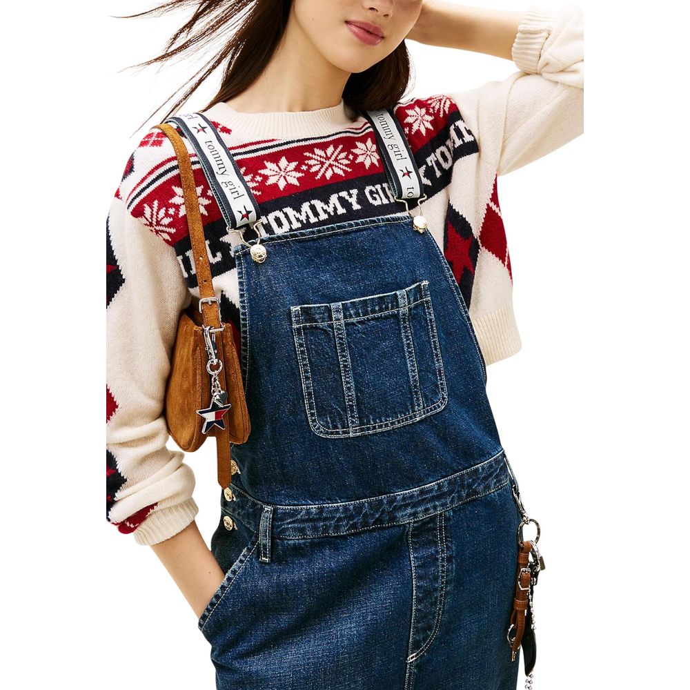 Tommy Hilfiger Jeans Blue Cotton Jumpsuit