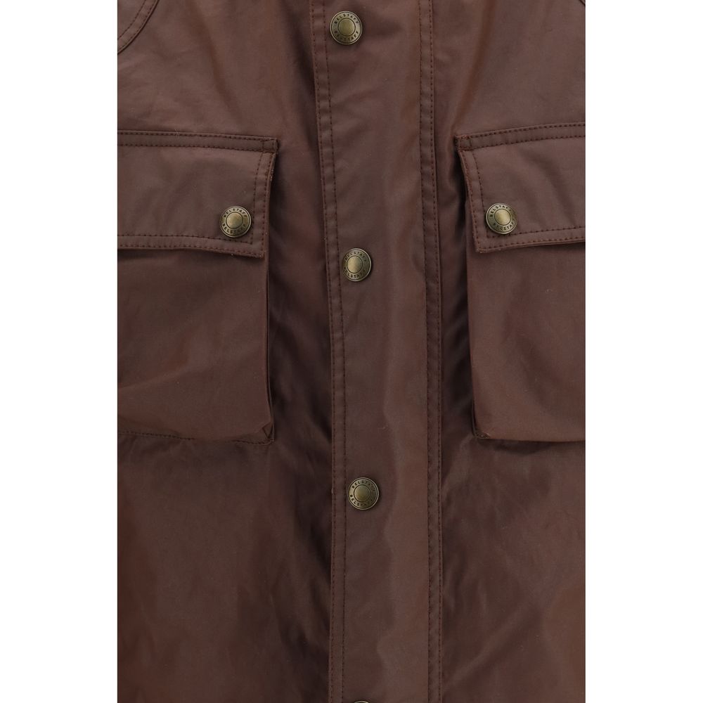 Belstaff Brown Cotton Full-Length Jacket