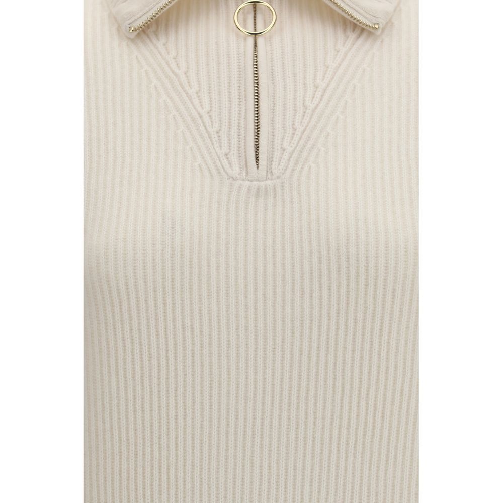 Forte_Forte White Wool Oves Aries Sweatshirt