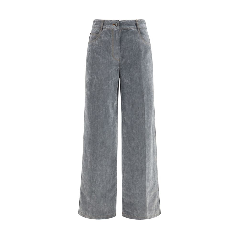 Forte_Forte Gray Cotton Jeans Denim