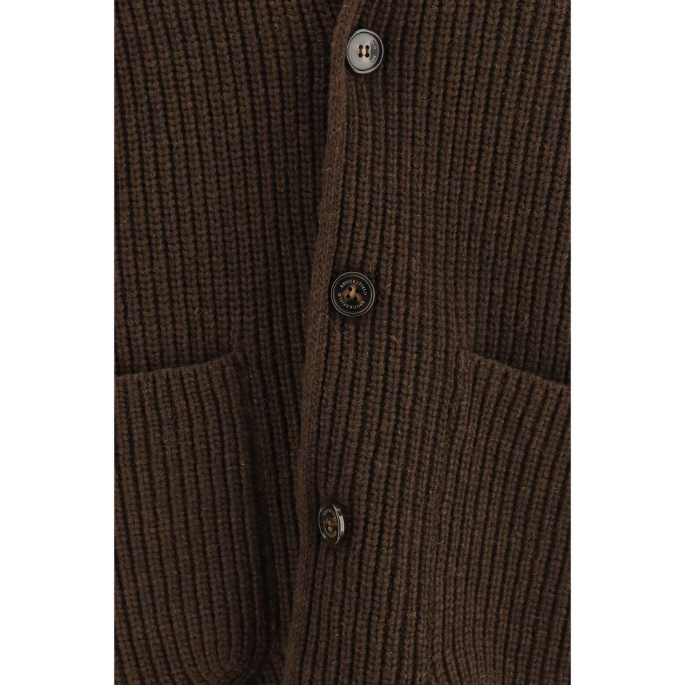 Brooksfield Brown Wool Oves Aries Full-Length Jacket