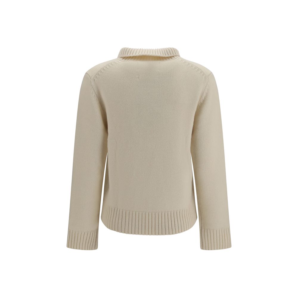 Extreme Cashmere White Cashmere Sweater
