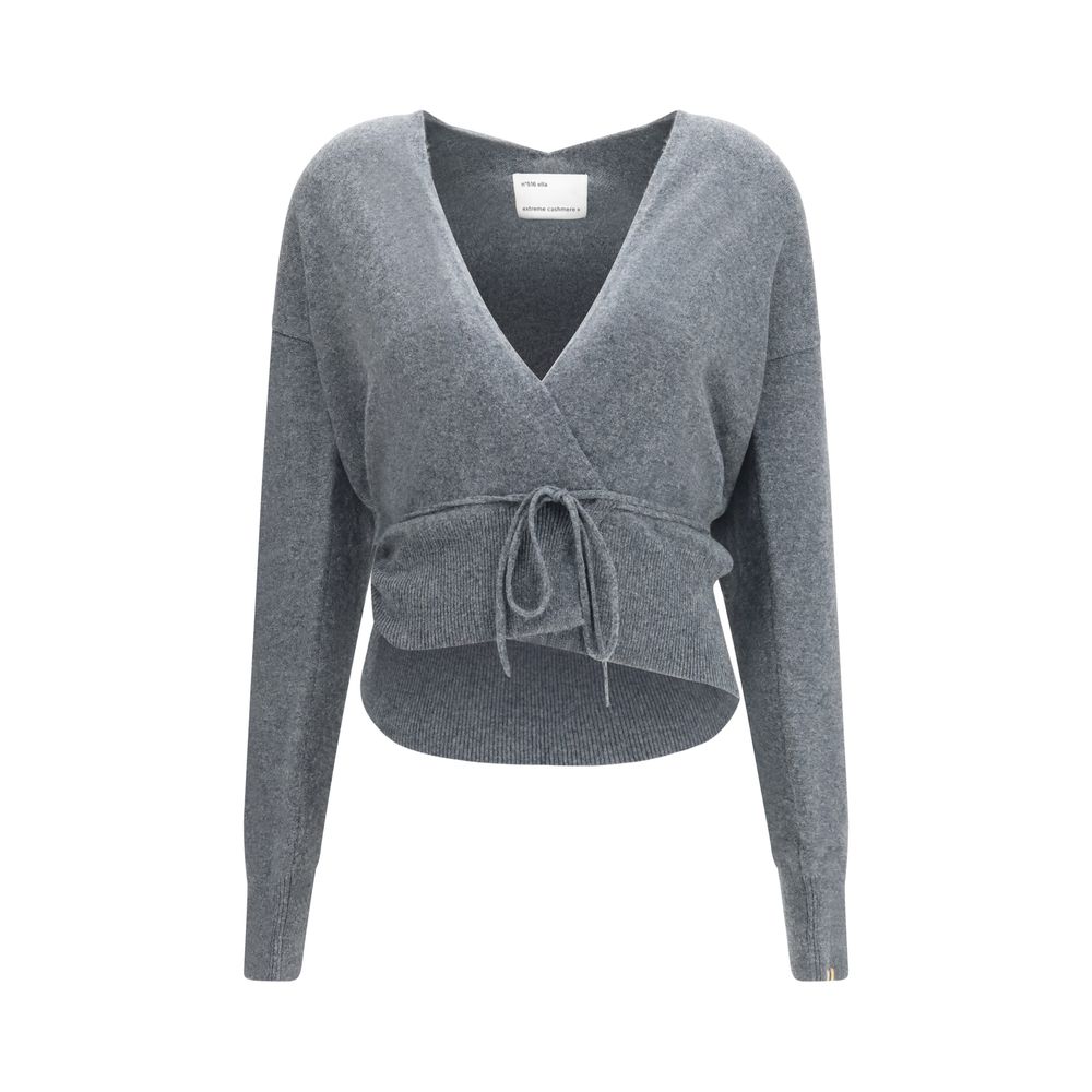 Extreme Cashmere Gray Cashmere Cardigan