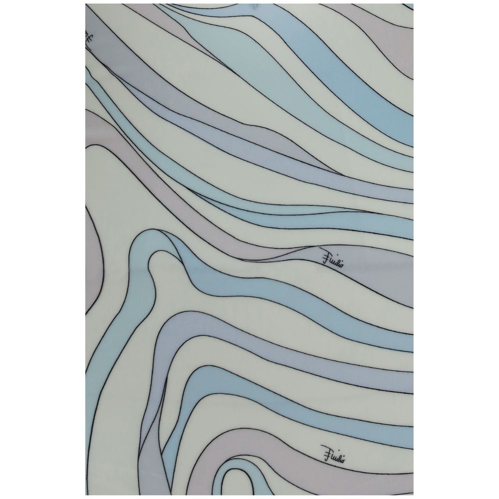 Emilio Pucci Blue Polyamide One-Piece Swimsuit