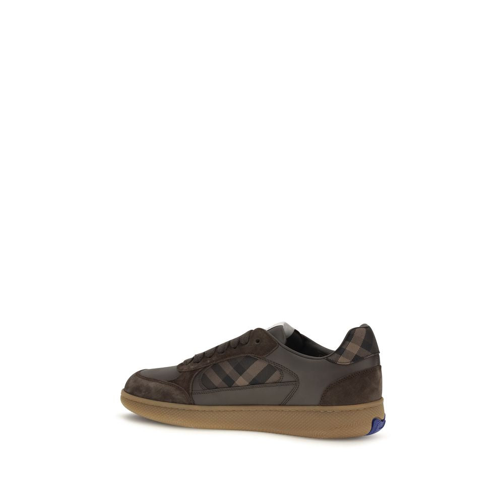 Burberry Brown Calf Leather Bos Taurus Athletic Sneakers