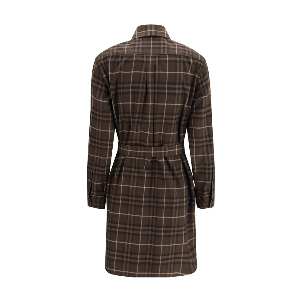Burberry Brown Cotton Casual Dress