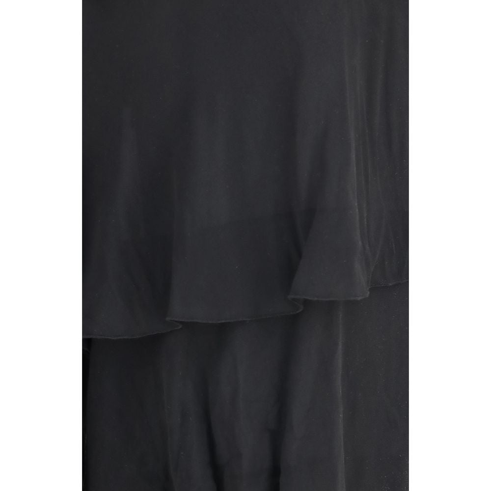 Valentino Garavani Black Silk Casual Pants