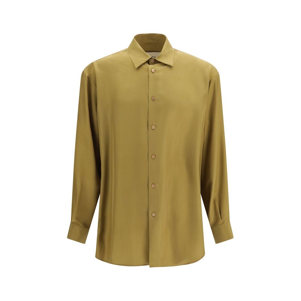 Valentino Garavani Beige Silk Dress Shirt