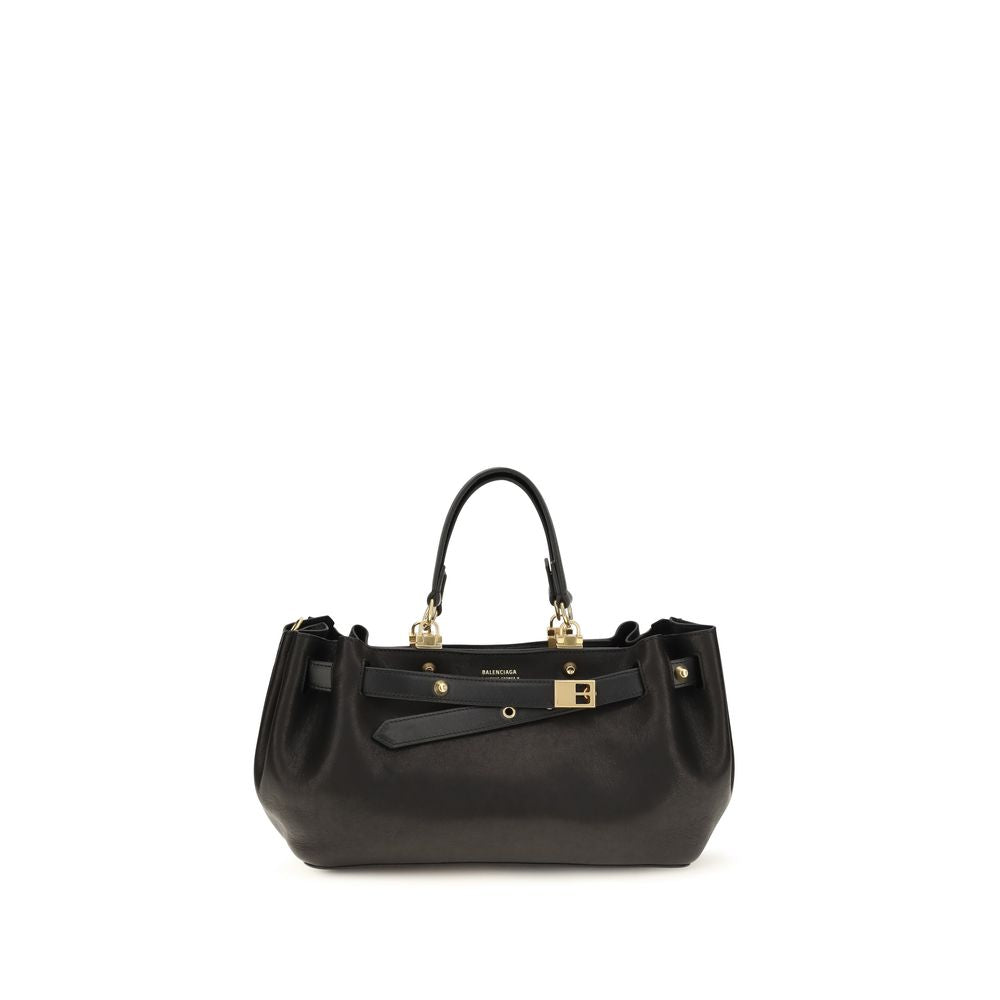 Balenciaga Black Calf Leather Bos Taurus Shoulder Bag