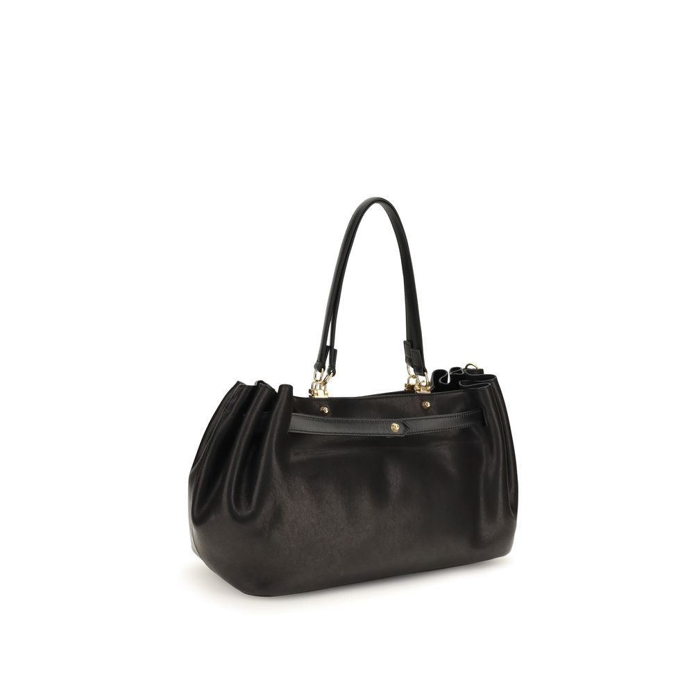 Balenciaga Black Calf Leather Bos Taurus Shoulder Bag