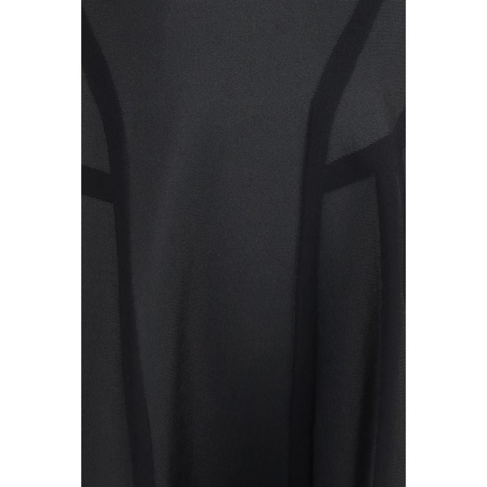 Alexander McQueen Black Polyester Cocktail Dress