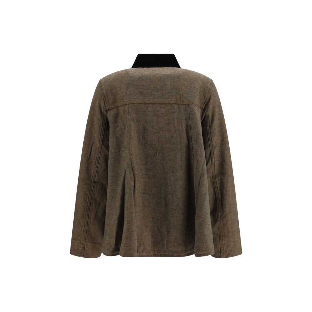Ganni Brown Cotton Denim Jacket