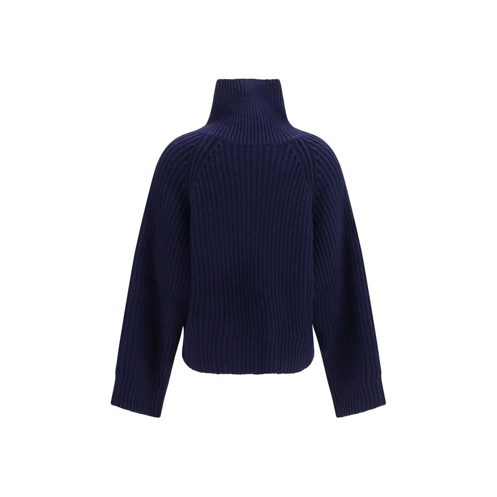 Ganni Blue Wool Oves Aries Sweatshirt
