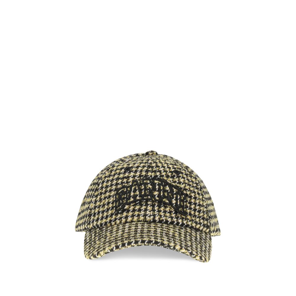 Ganni Multicolor Marabou Cap (Baseball Hat)