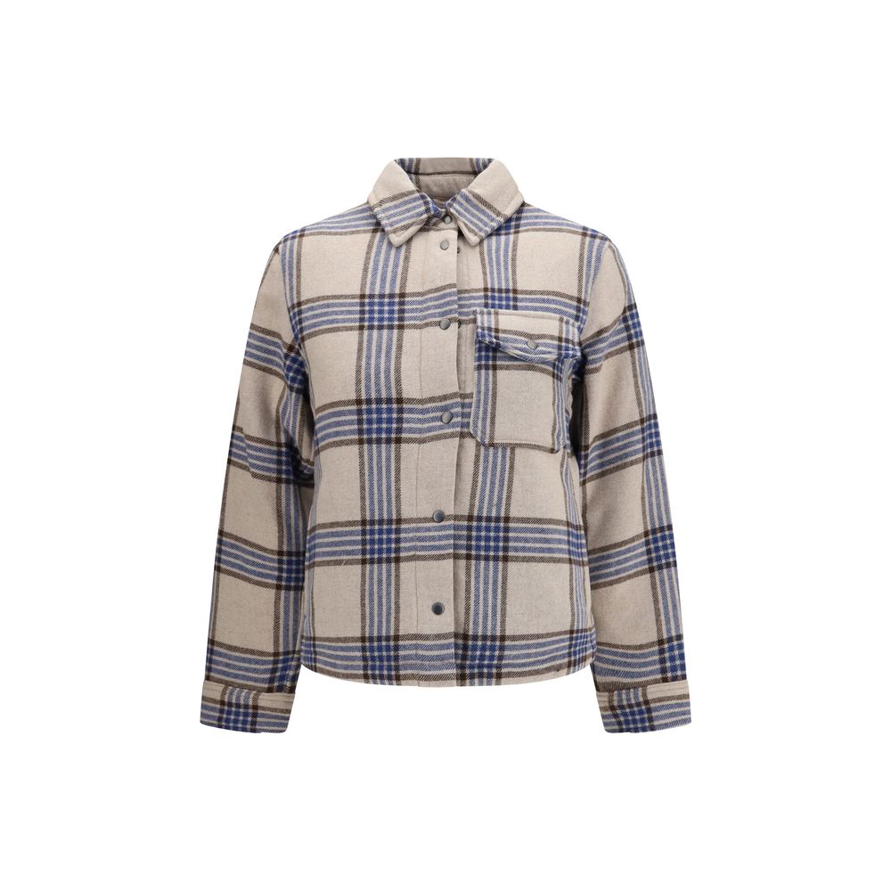 Woolrich Beige Wool Oves Aries Denim Jacket