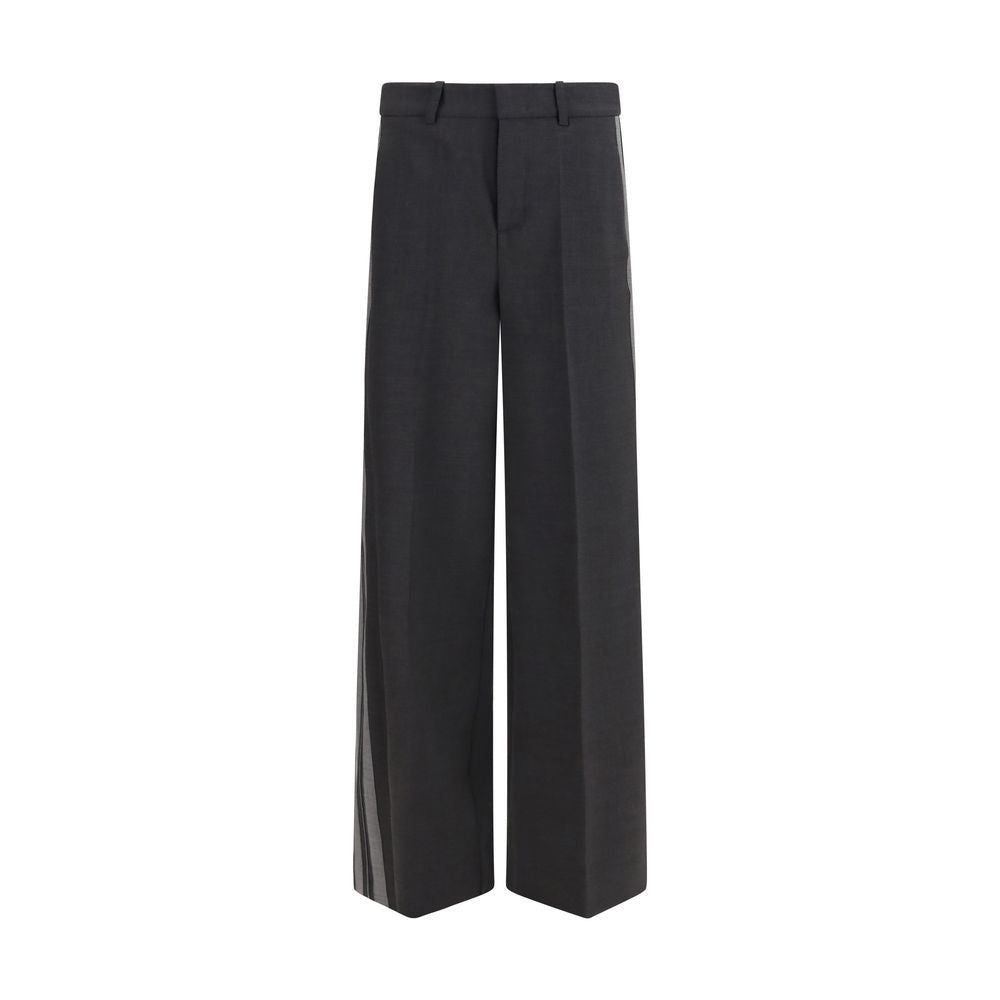 P.A.R.O.S.H. Gray Wool Oves Aries Casual Pants