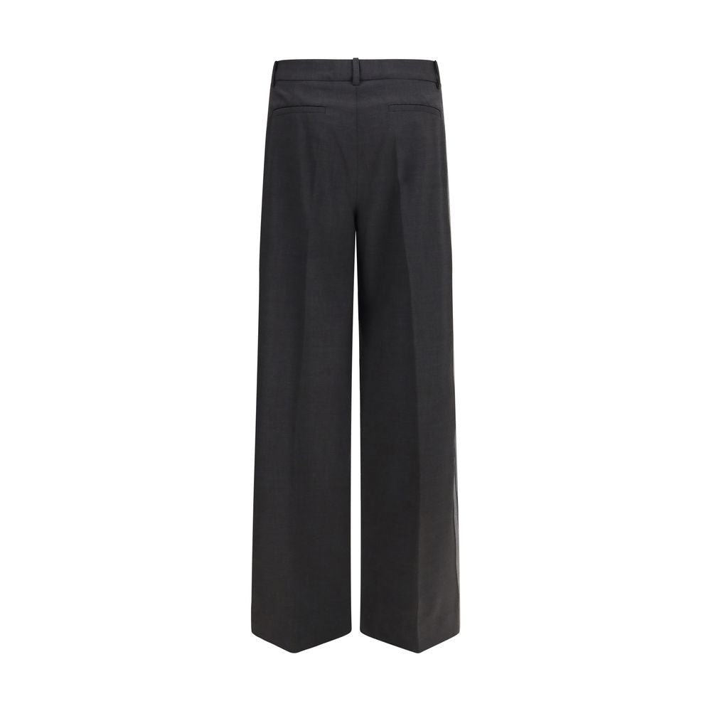 P.A.R.O.S.H. Gray Wool Oves Aries Casual Pants