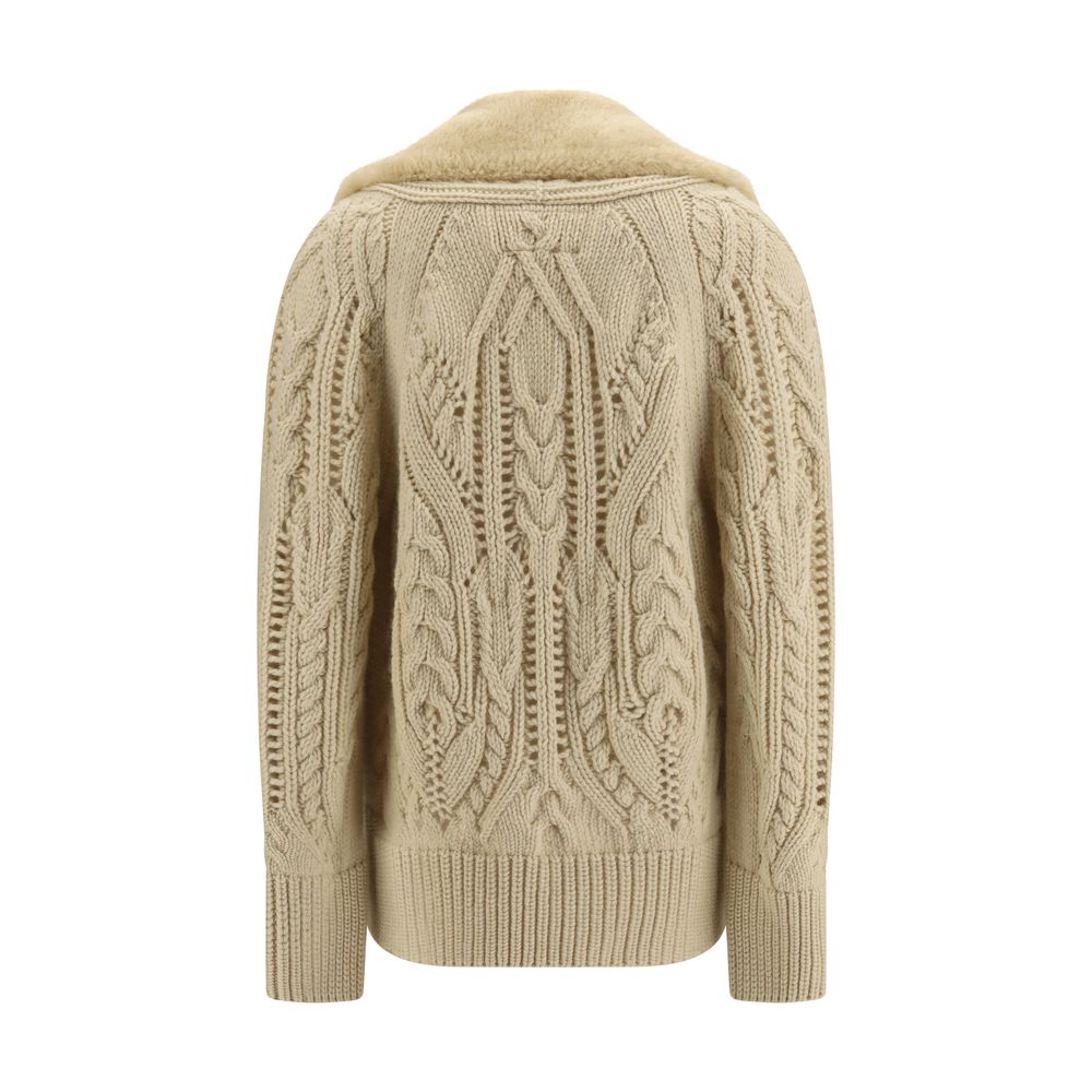 Ermanno Scervino Beige Wool Oves Aries Sweatshirt