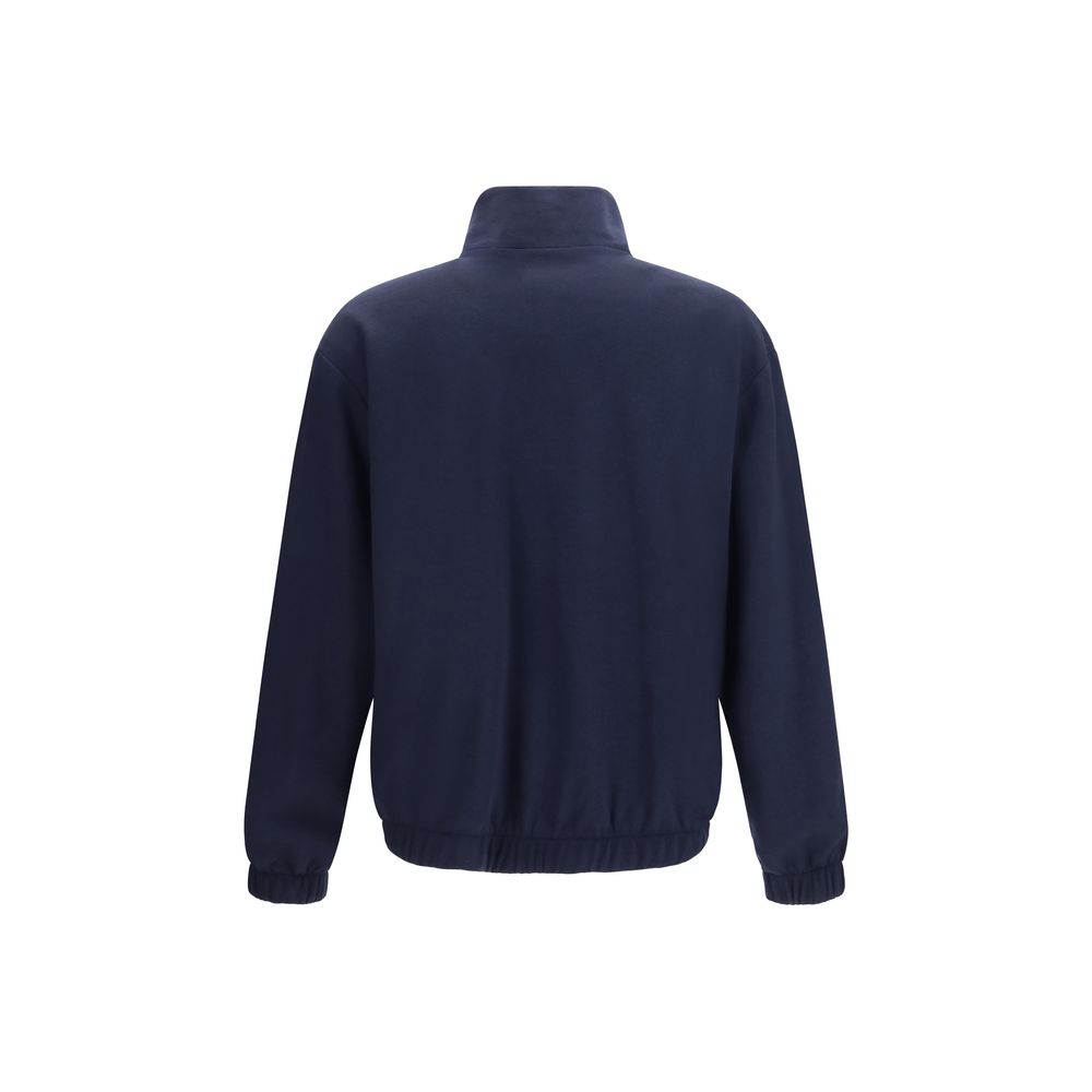 Umit Benan Blue Silk Full-Length Jacket