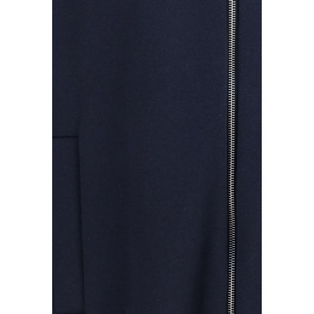 Umit Benan Blue Silk Full-Length Jacket