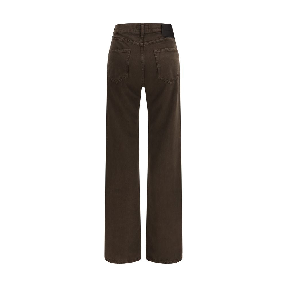 Jacob Cohen Brown Cotton Straight-Leg Jeans