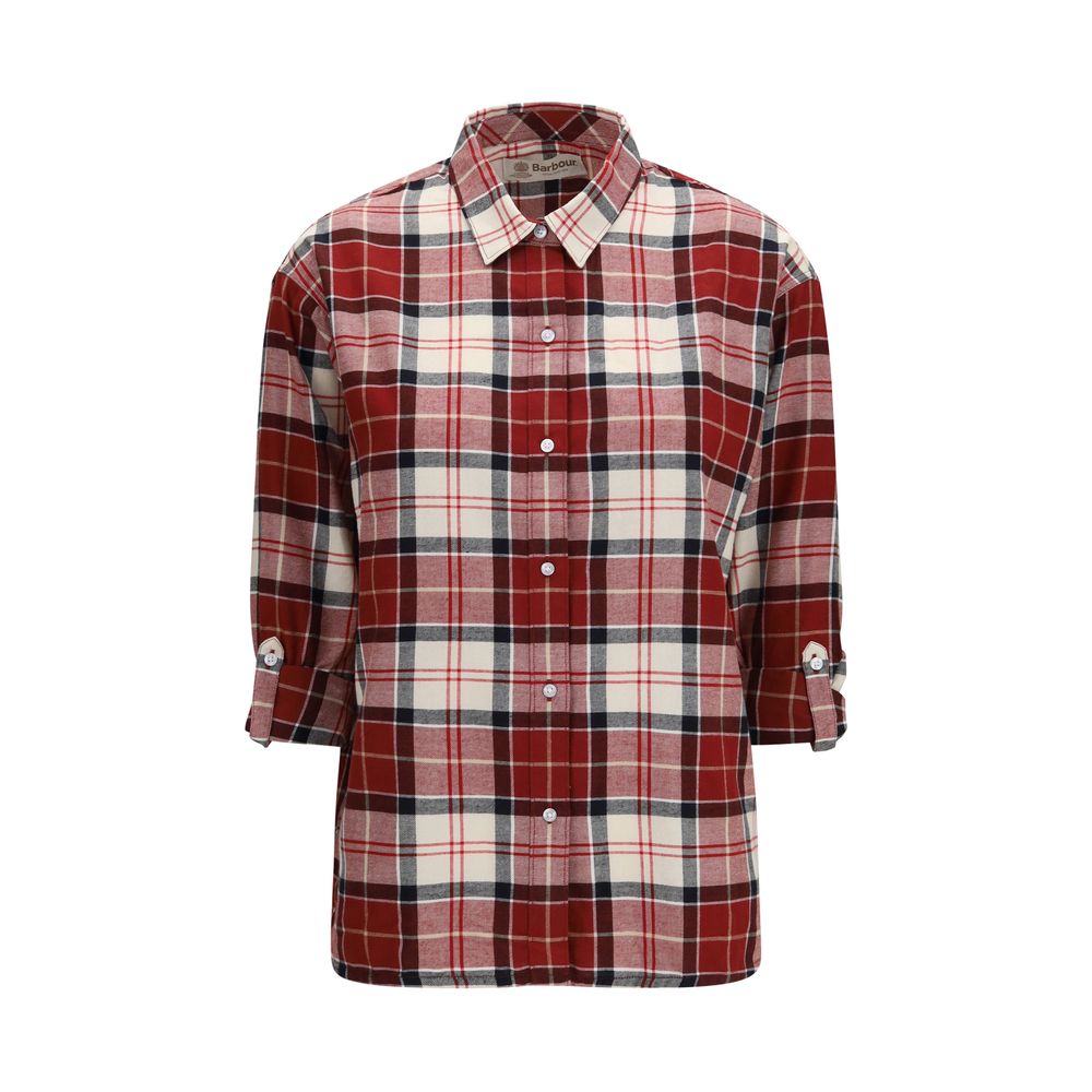 Barbour Red Cotton Pattern Shirt