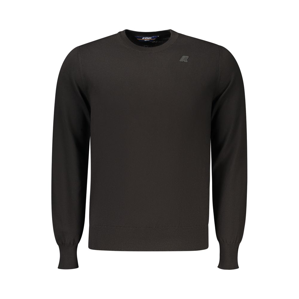 K-WAY Black Cotton Menswear Sweater