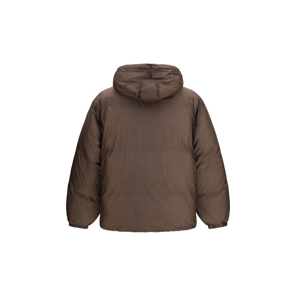 ROA Brown Nylon Full-Length Jacket