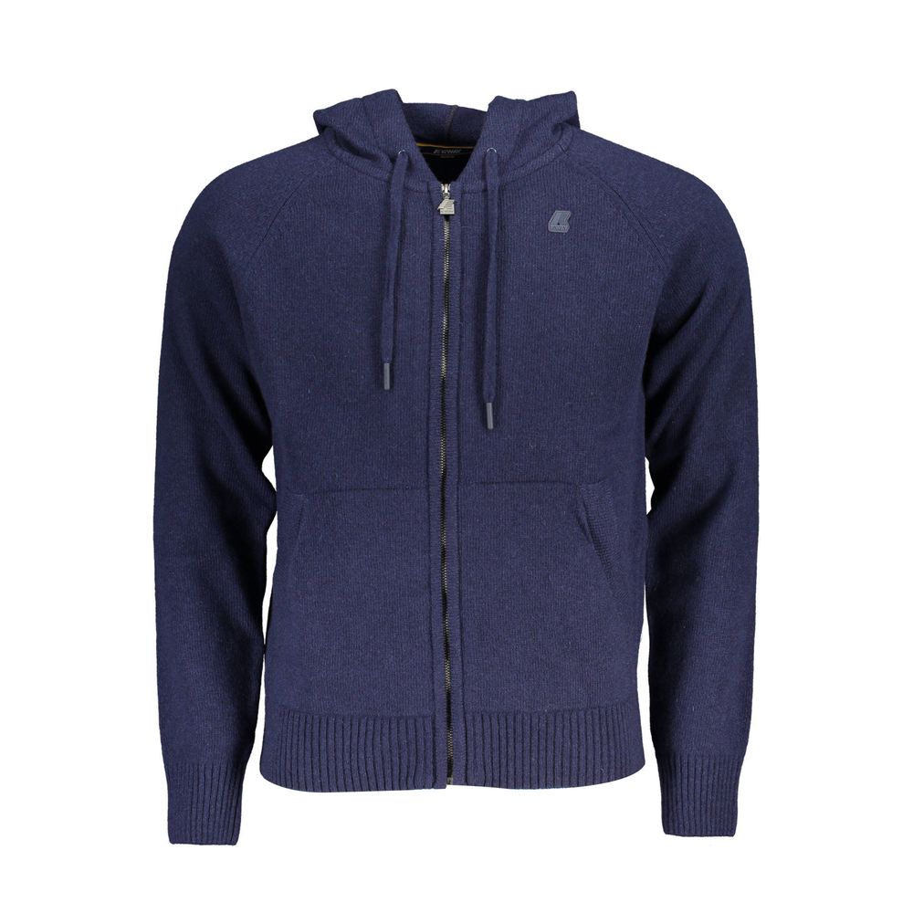 K-WAY Blue Wool Men's Pullover