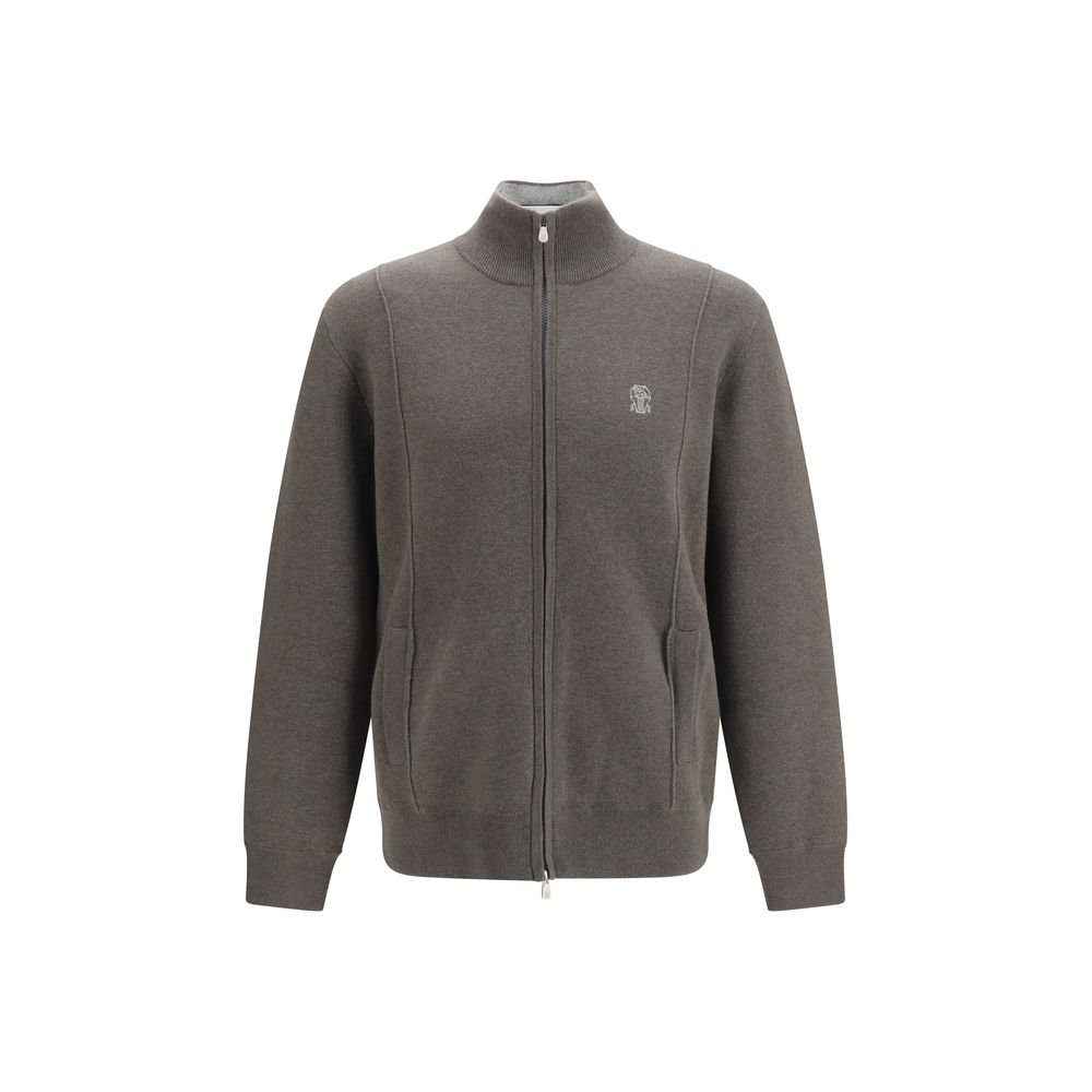 Brunello Cucinelli Bicolor Cashmere Hoodie