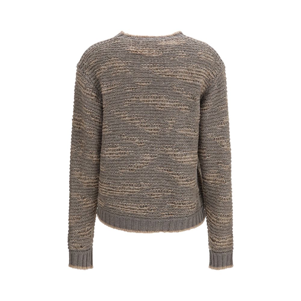 Fabiana Filippi Gray Wool Oves Aries Sweatshirt