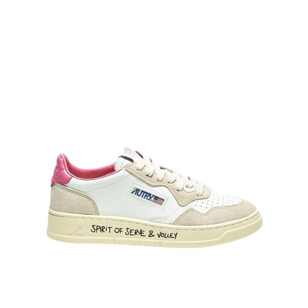 Autry White Leather Low Top Sneakers