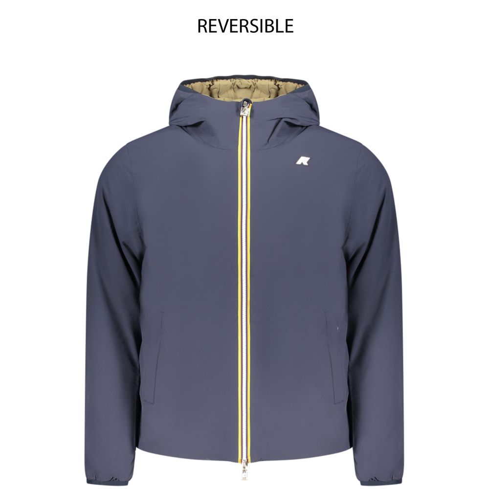 K-WAY Blue Nylon Men's Jacket