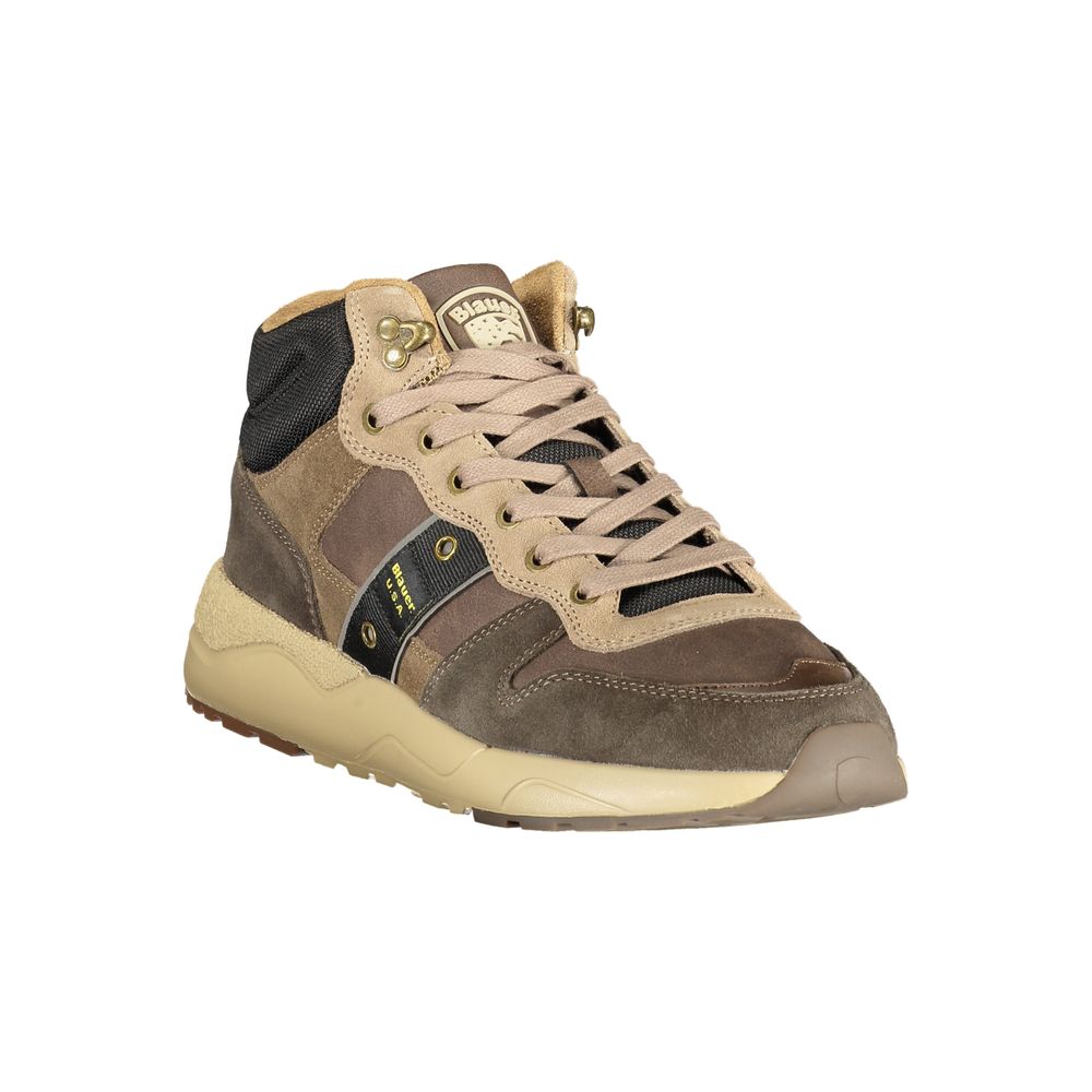 Blauer Brown Polyester Athletic Sneakers