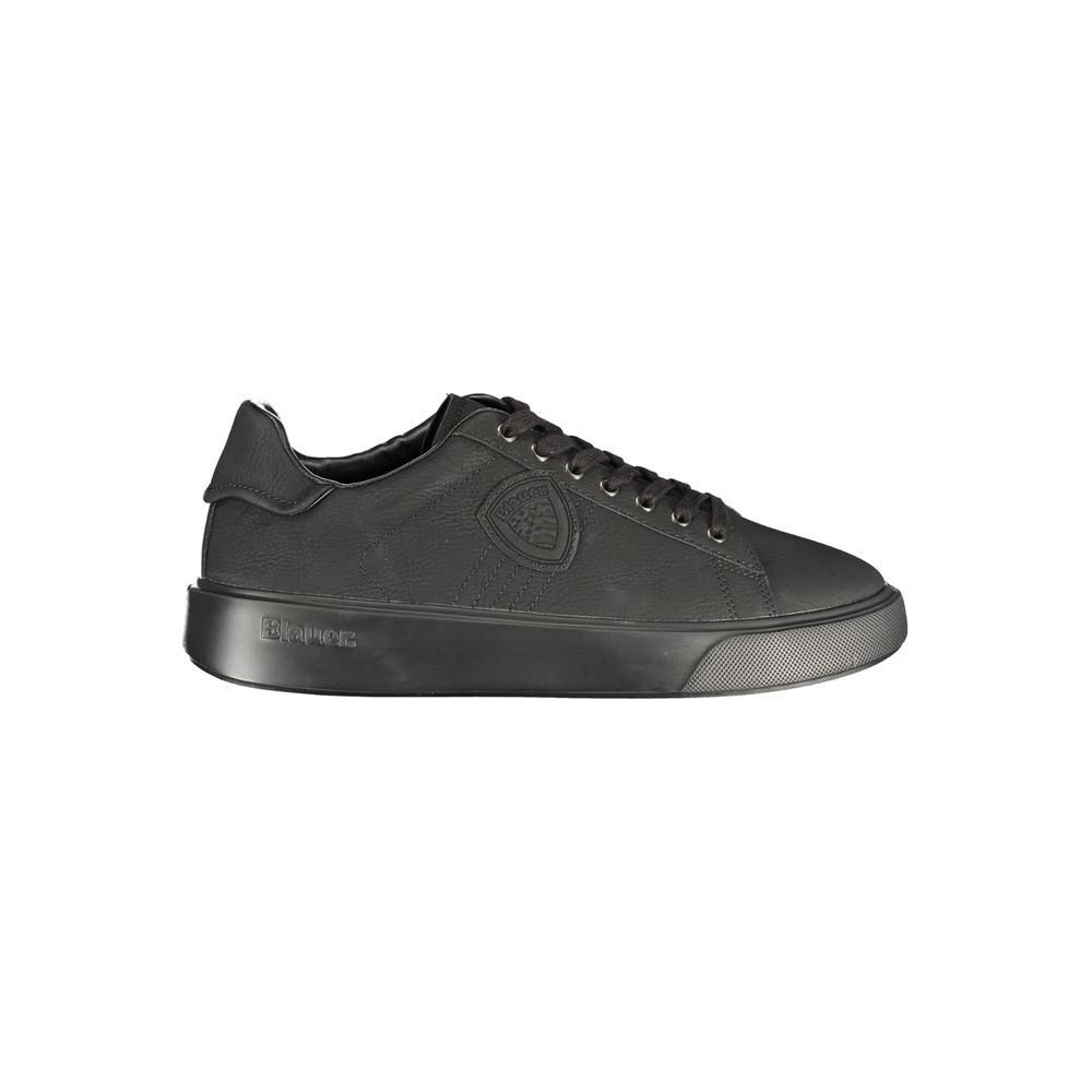 Blauer Black Polyester Athletic Sneakers