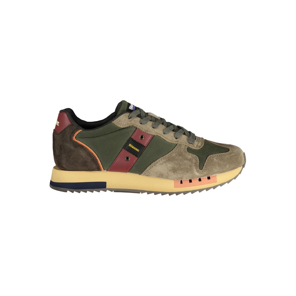 Blauer Green Polyester Athletic Sneakers