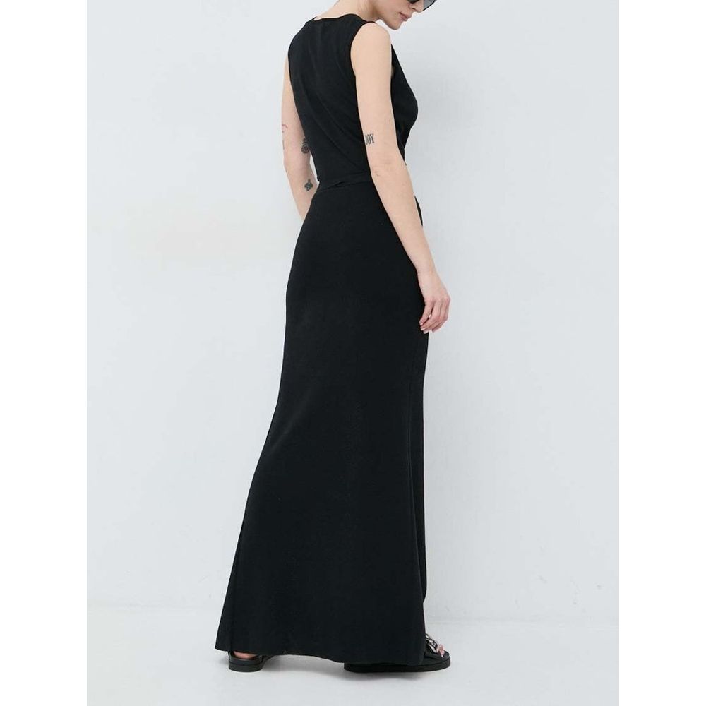 Patrizia Pepe Black Cotton Casual Dress