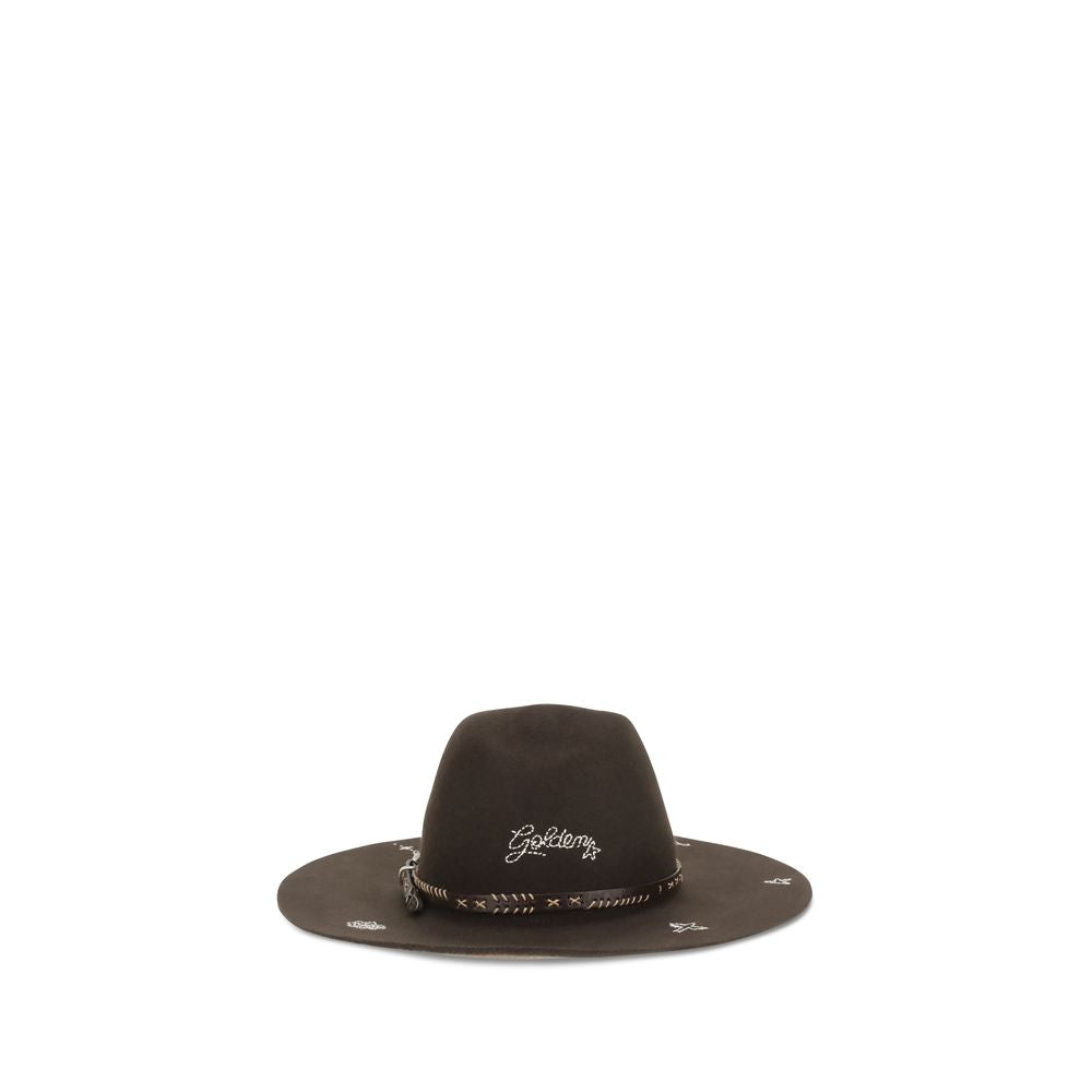 Golden Goose Brown Wool Oves Aries Fedora