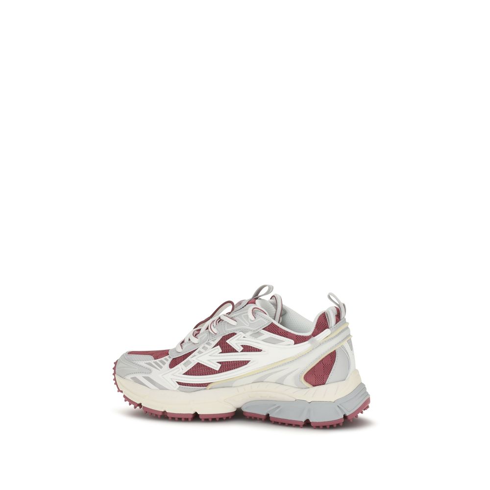 Off-White White Fabric Athletic Sneakers
