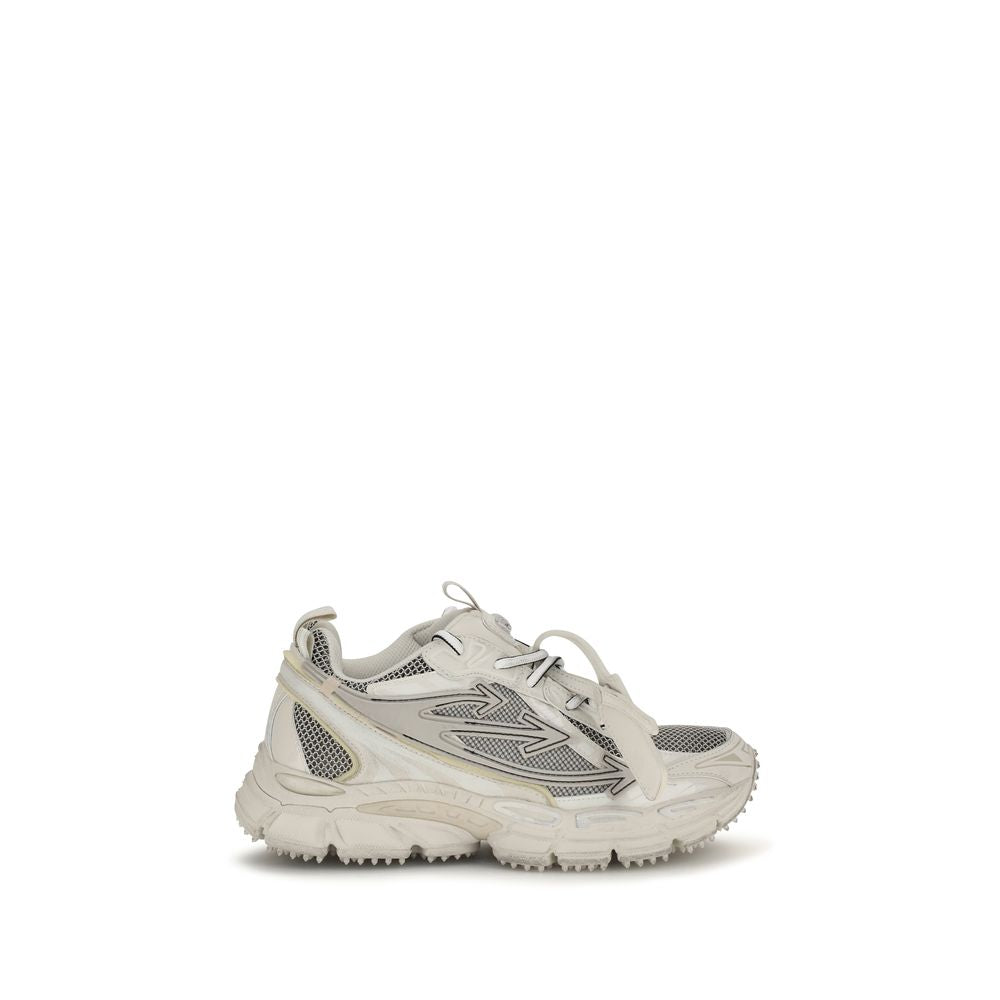 Off-White Beige Acetate Athletic Sneakers