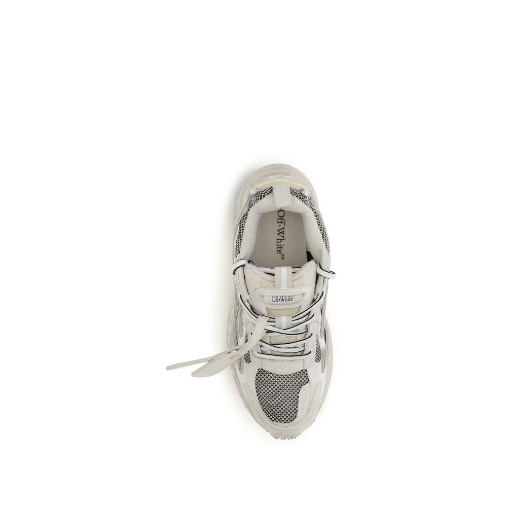 Off-White Beige Acetate Athletic Sneakers