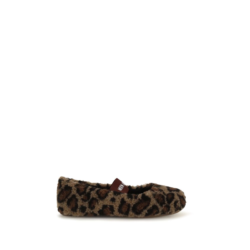 Moon Boot Brown Polyester Ballet Flats