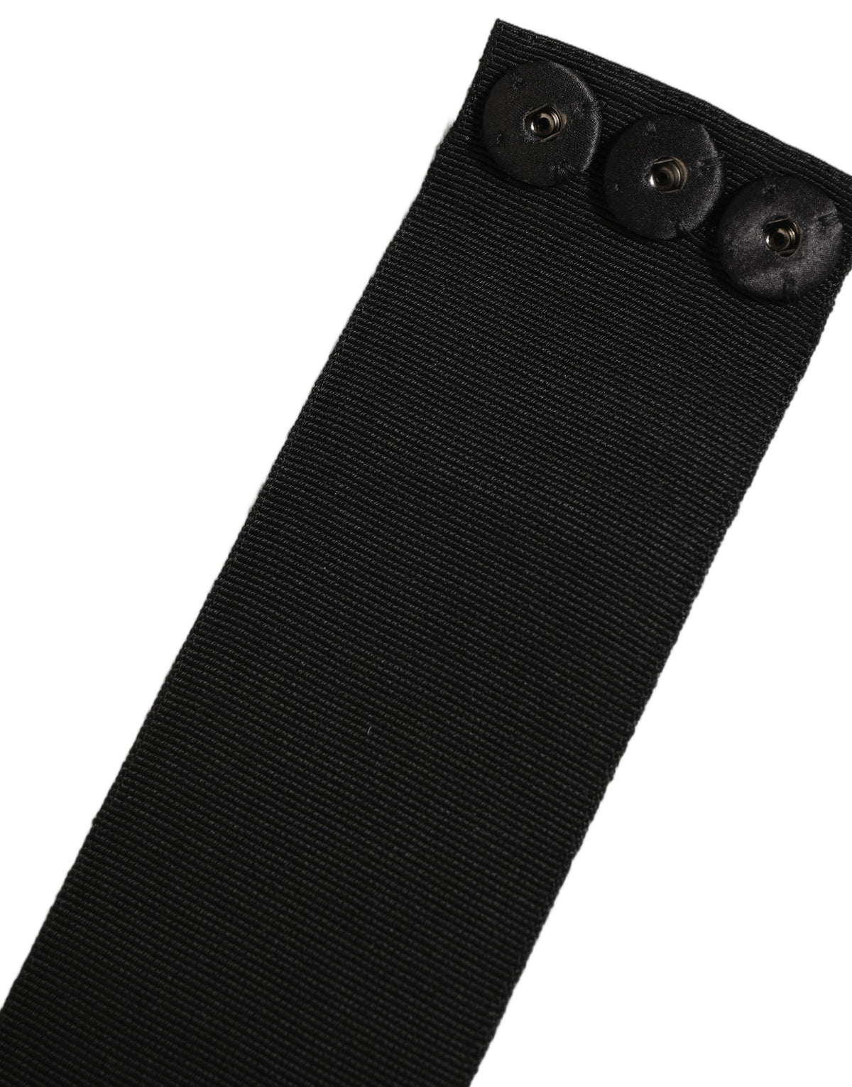 Dolce & Gabbana Black Cotton Wrap Around Tie Cintura Belt