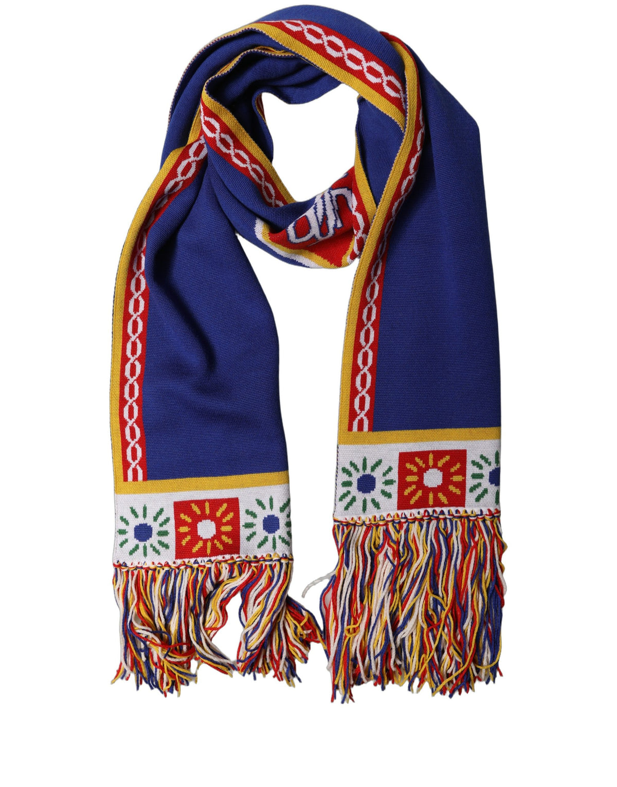 Dolce & Gabbana Black D&G Queen Cashmere Knitted Shawl Scarf